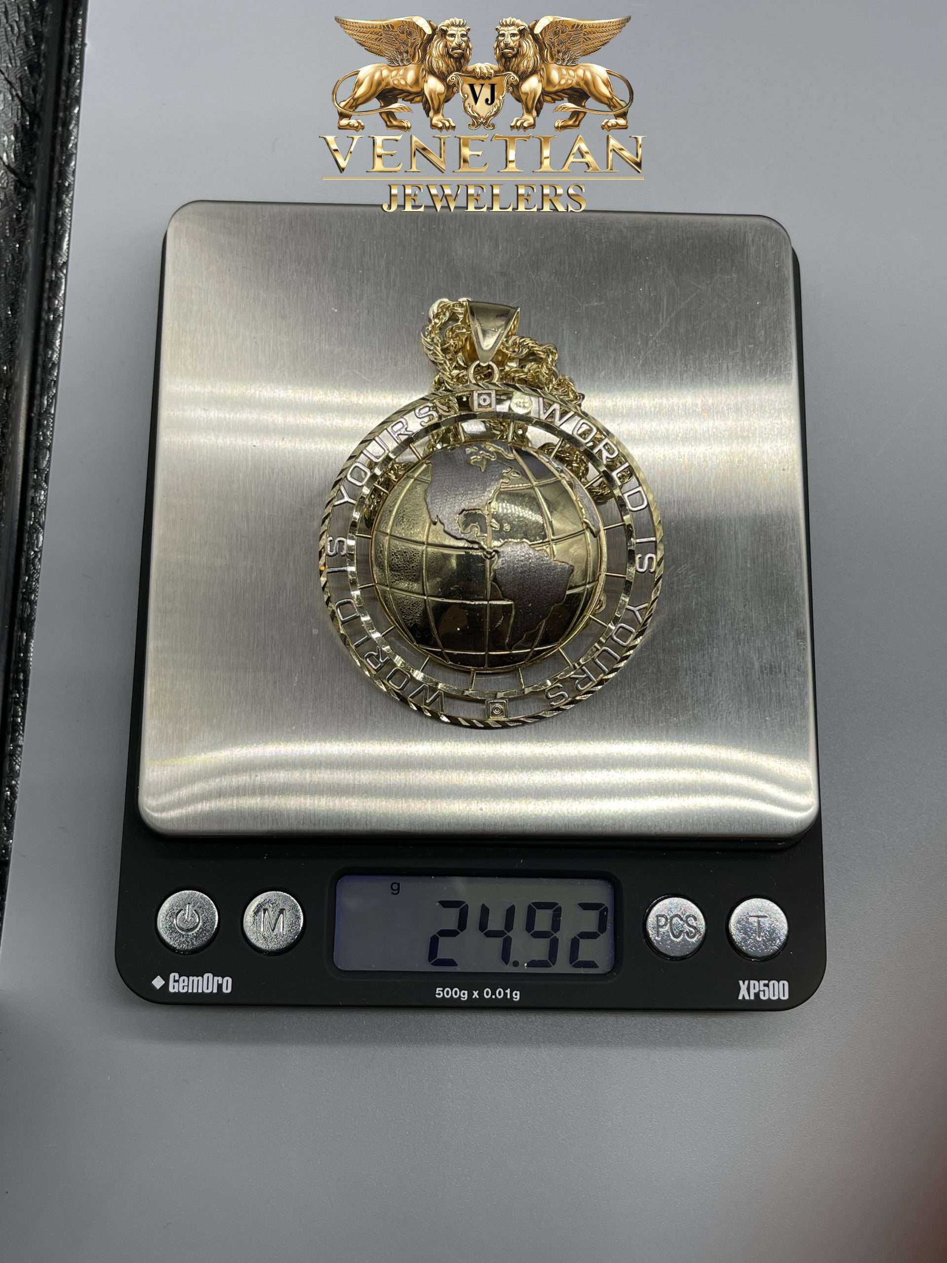 10KT World Globe Combo Set VJ Diamond Sanford Orlando