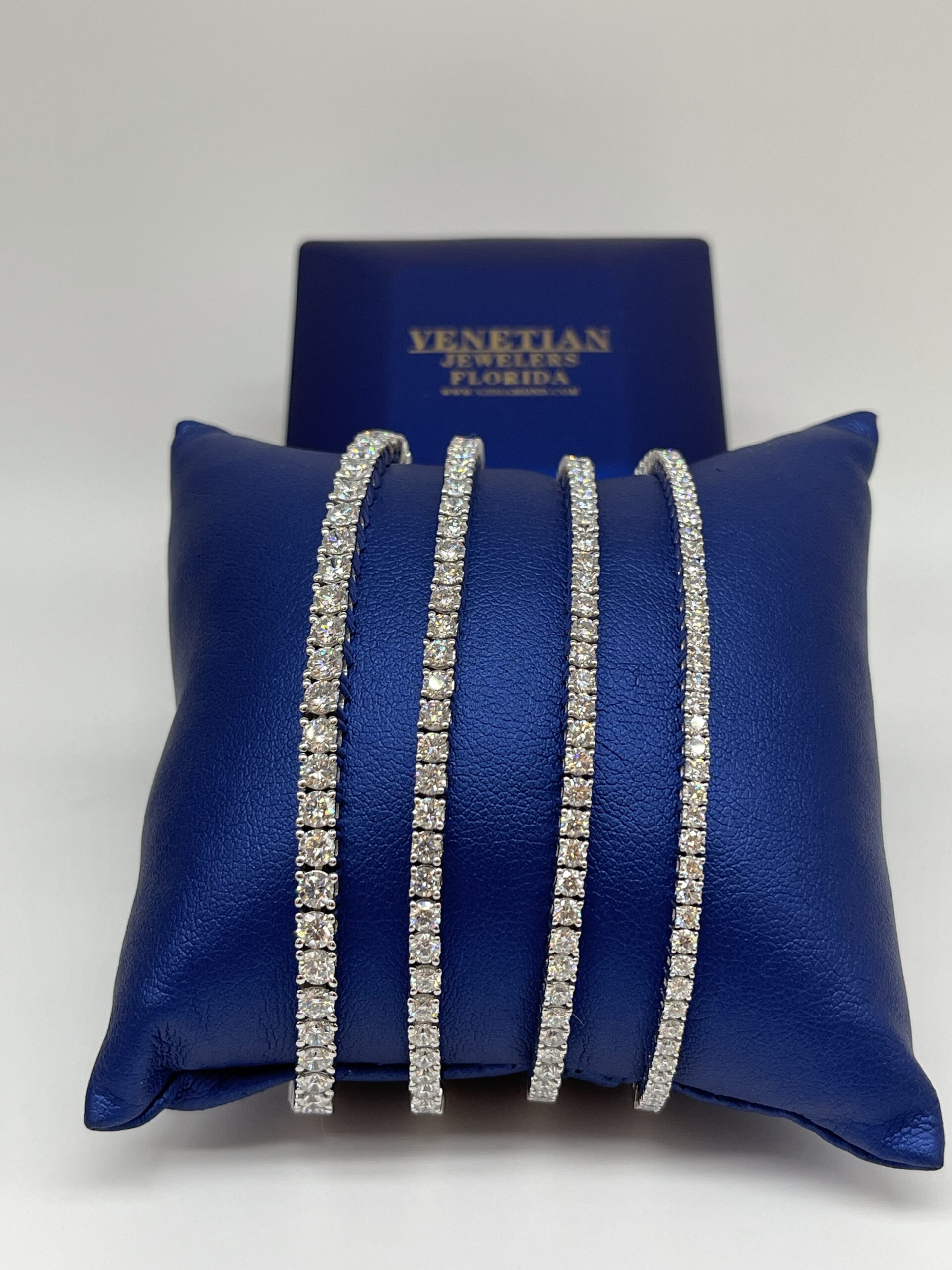 14KT W/Gold Lab Grown Diamond Tennis Bracelet VJ Diamond Sanford Orlando