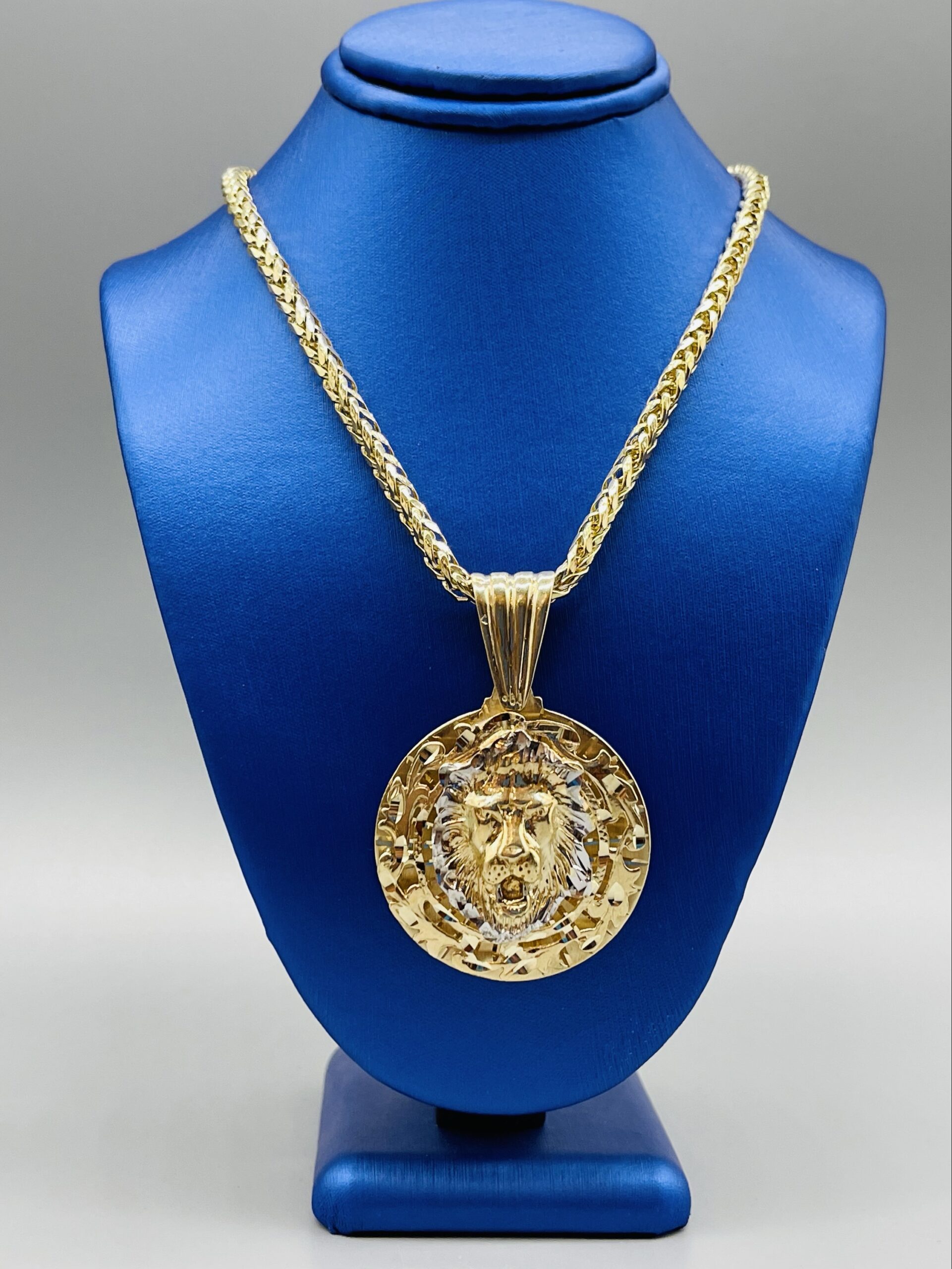 10KT Gold Lion Pendant ComboSet VJ Diamond Sanford Orlando