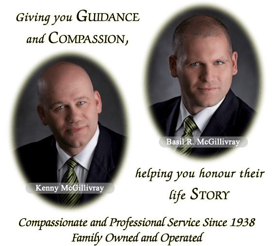 Home to V.J McGillivray Funeral Homes