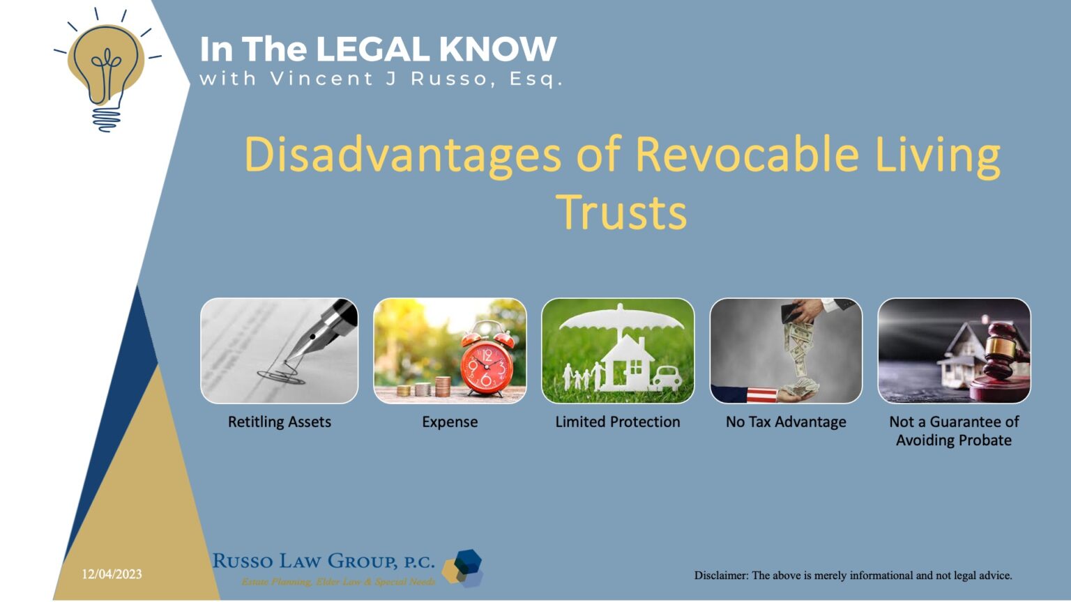 Revocable Living Trusts Pros and Cons Russo Law Group