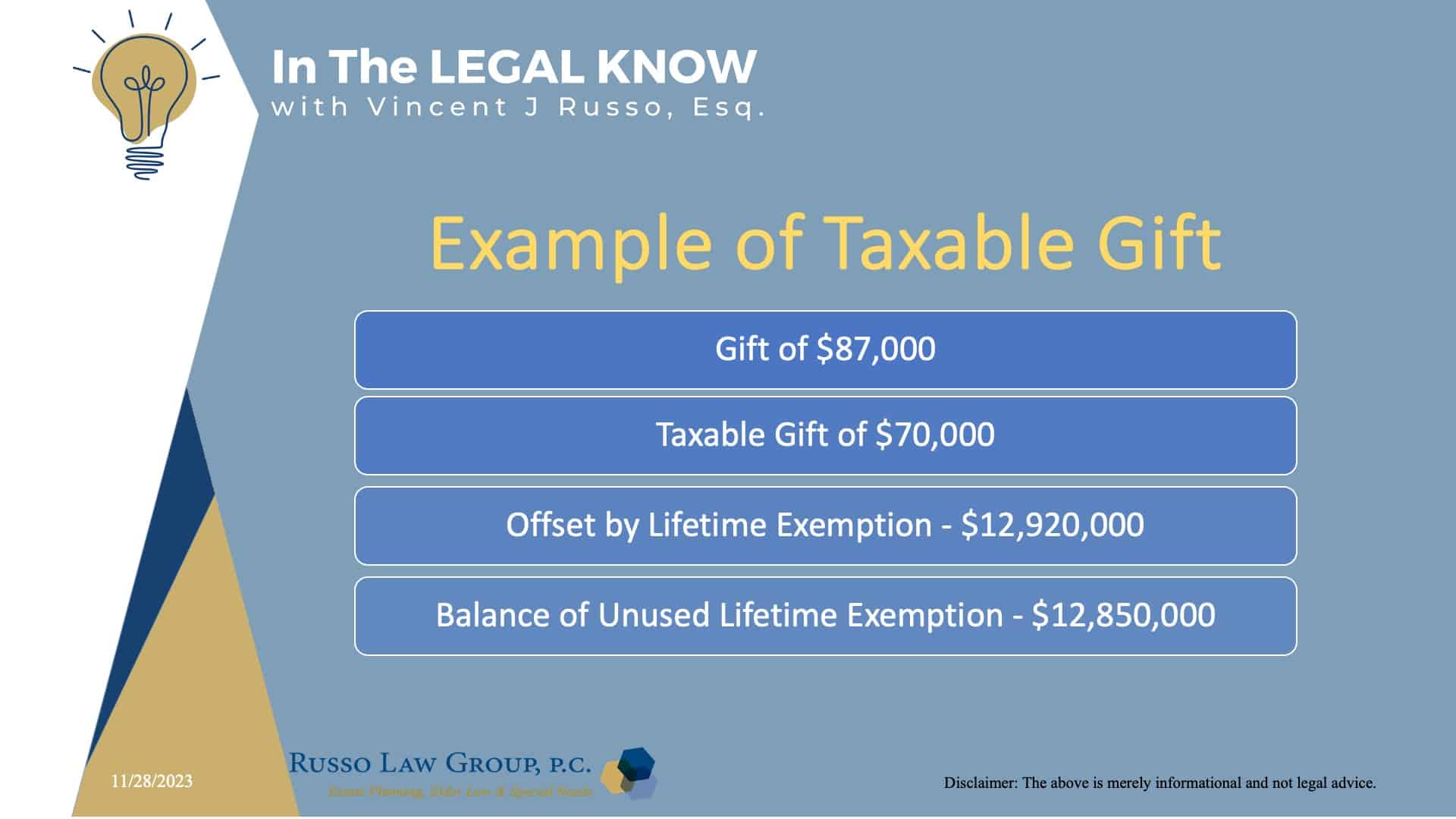 Gift Taxes and Annual Exclusion Gifts Russo Law Group