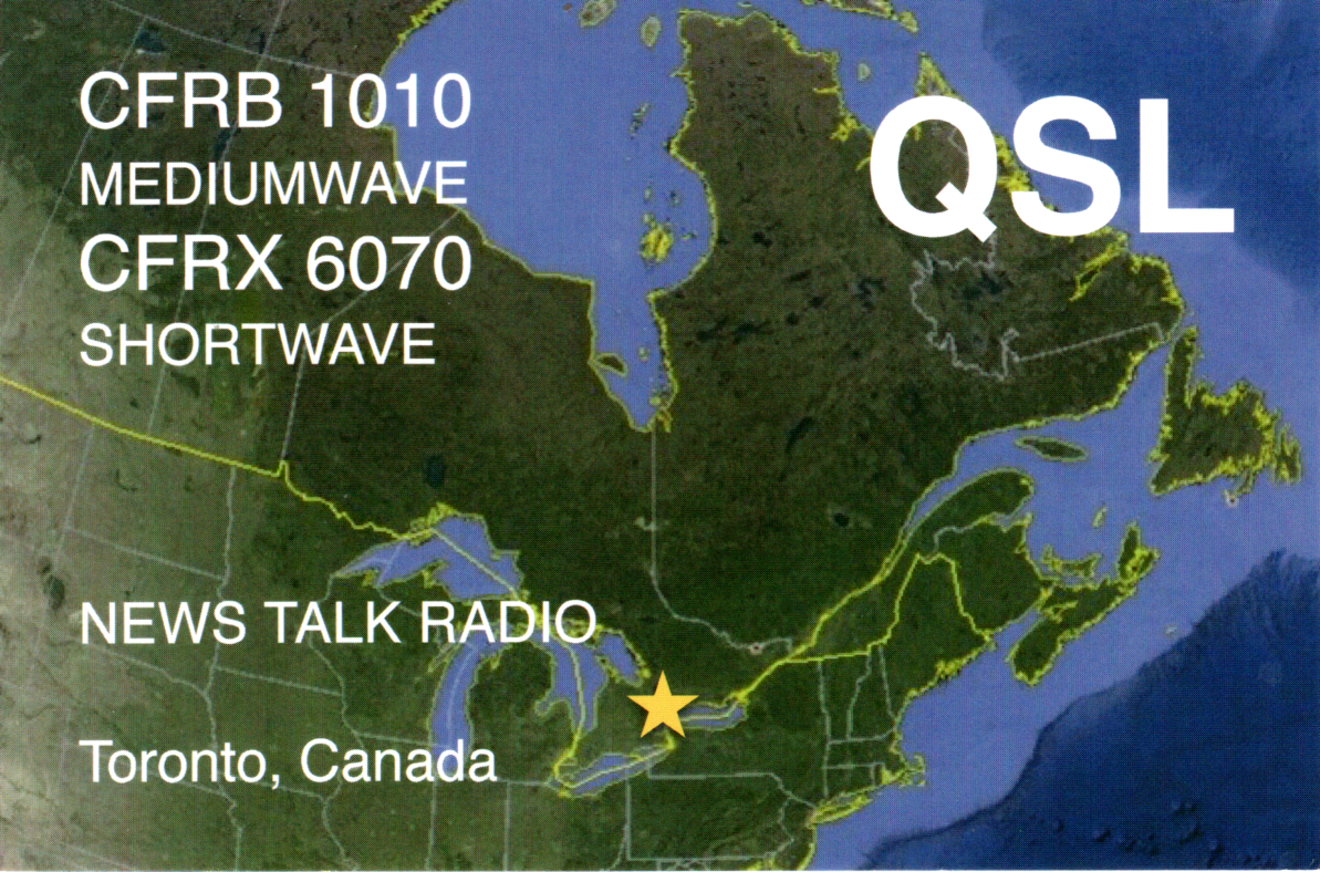 CFRX Canada QSL card VK5PAS