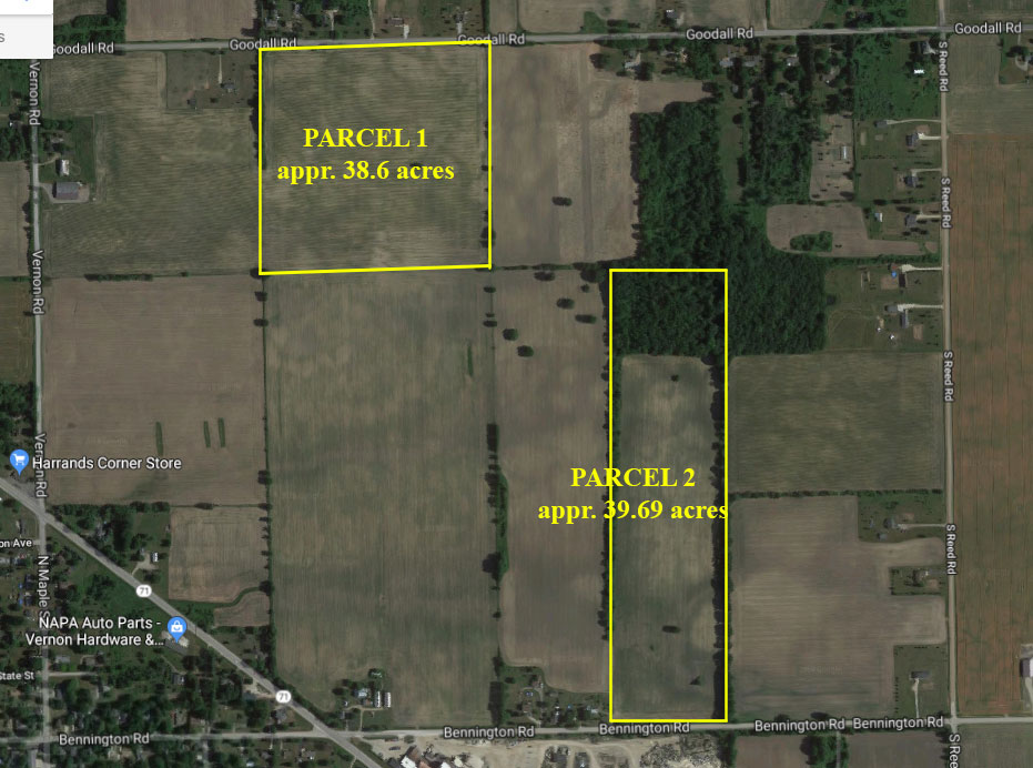December 13th Shiawassee County Real Estate Auction 2 parcels