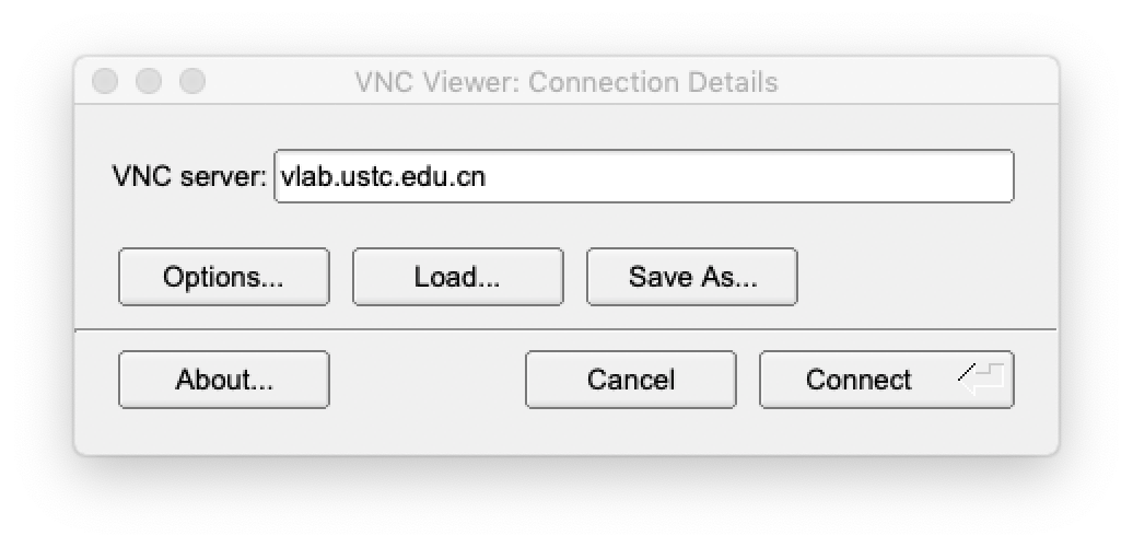 VNC 远程桌面登录 Vlab USTC