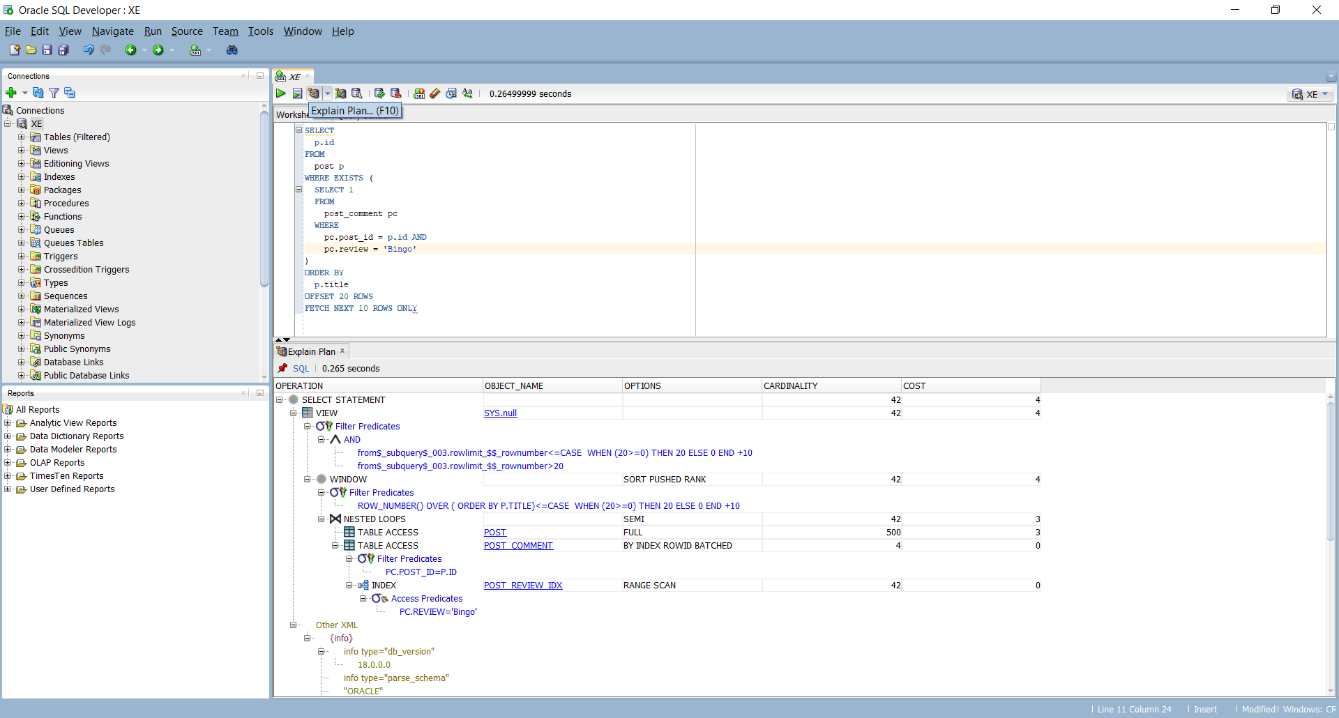 How to get the SQL execution plan on Oracle Vlad Mihalcea