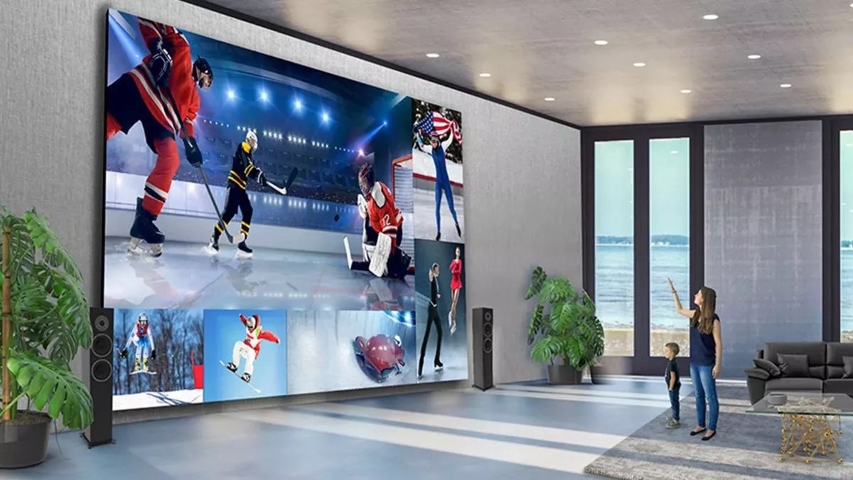 What is the biggest size of TV in the world?