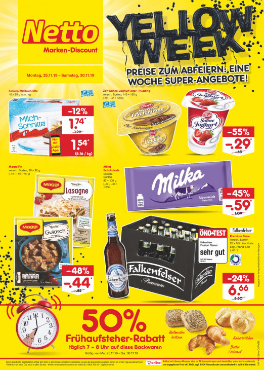 Netto Prospekt Angebote ab 25.11.2019 bis 30.11.2019 Seite 1