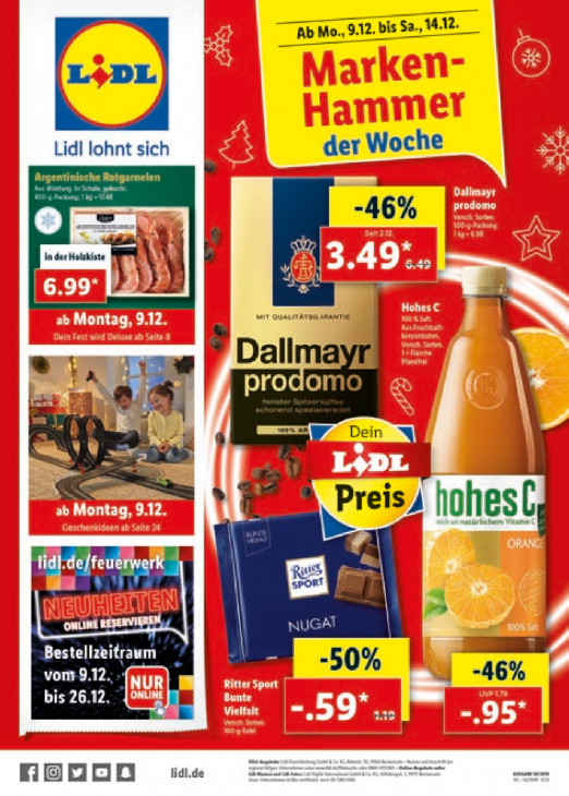 Lidl Prospekt Angebote ab 09.12.2019 bis 14.12.2019 Seite 1