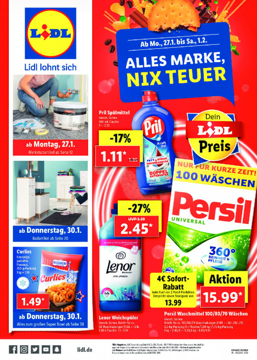 Lidl Prospekt Angebote ab 27.01.2020 bis 01.02.2020 Seite 1