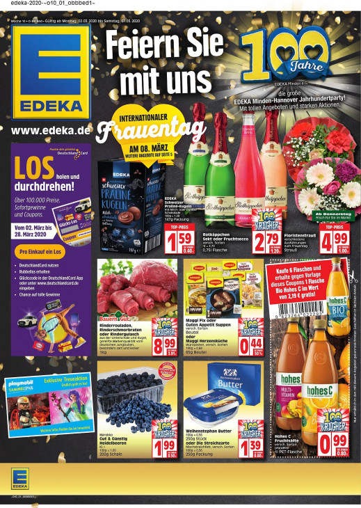 Edeka Prospekt Angebote ab 02.03.2020 bis 07.03.2020 Seite 1