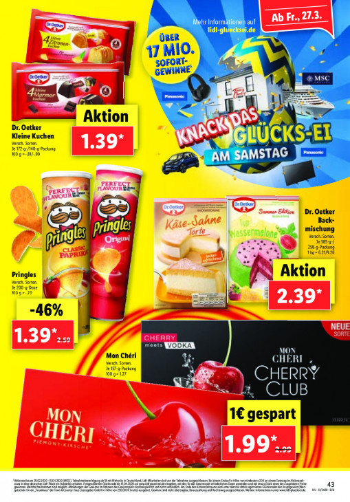 Lidl Prospekt Angebote ab 23.03.2020 bis 28.03.2020 Seite 43