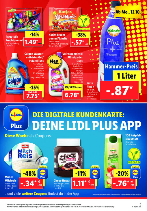Lidl Prospekt Angebote ab 12.10.2020 bis 17.10.2020 Seite 5
