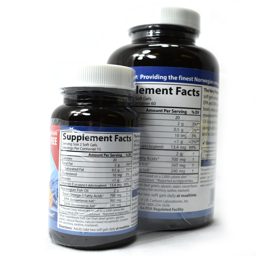 Norwegian Fish Oil Omega3's DHA & EPA Orange 700mg Bonus 120 + 30