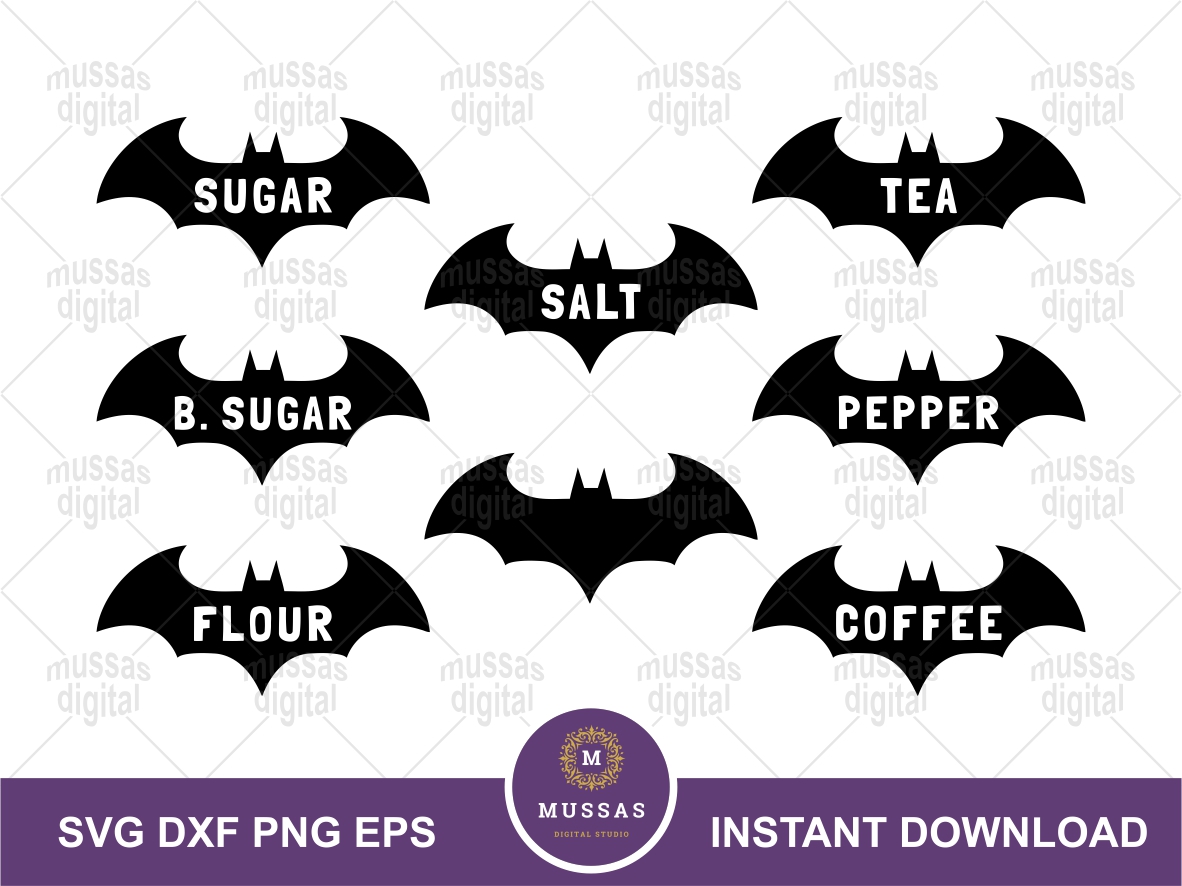Bat Food Label SVG Vectorency