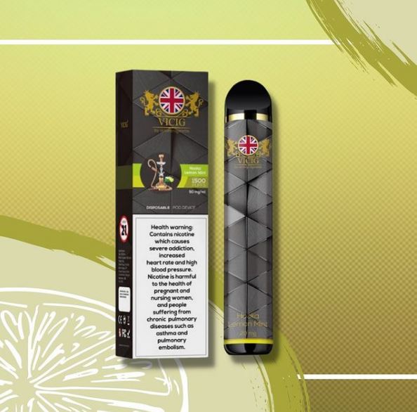 Hooka Lemon Mint by VICIG Vape Monkey Abu Dhabi UAE's Best