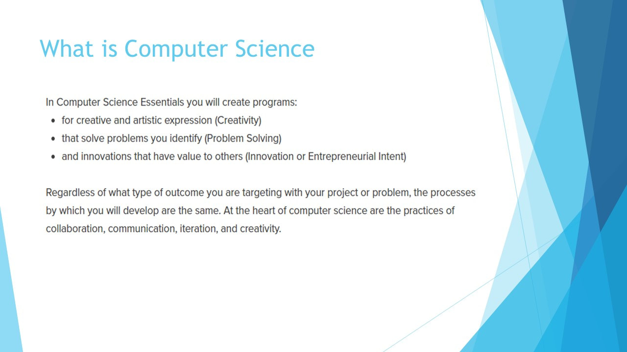 Computer Science Essentials VMHS Architecture