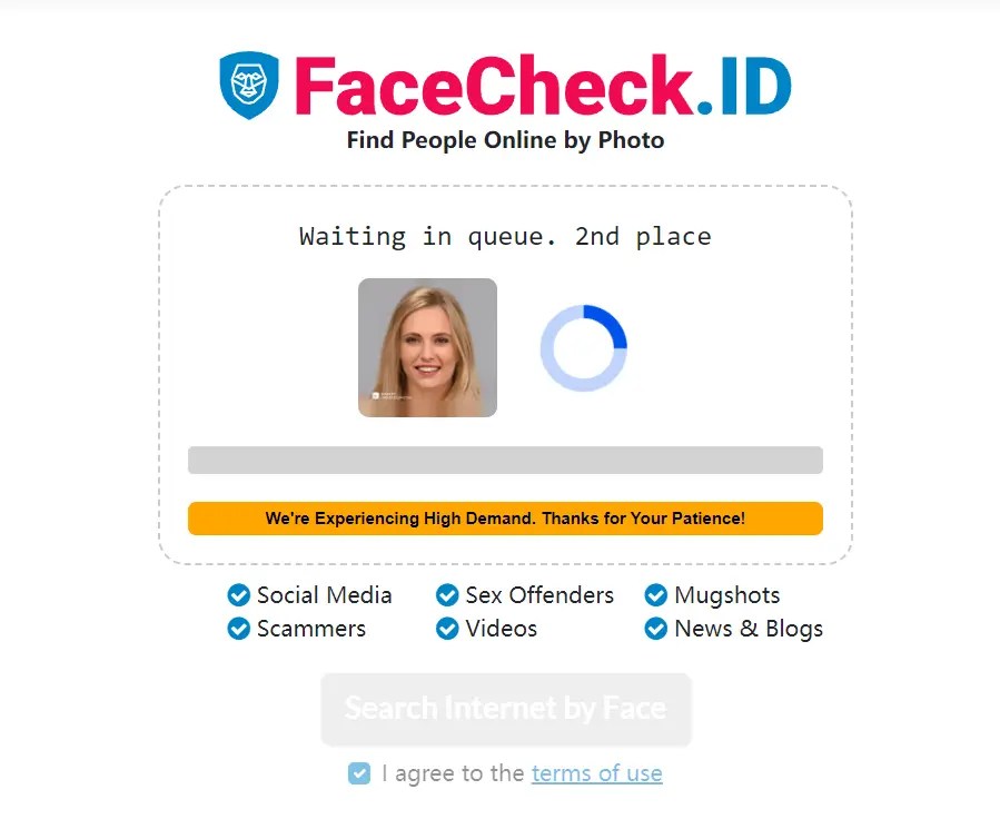 Facecheck Tìm kiếm trên mạng bằng khuôn mặt nhờ trí tuệ nhân tạo AI