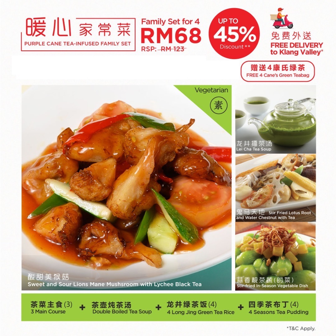 Purple Cane Mid Valley Take Away and Delivery Menu VMO