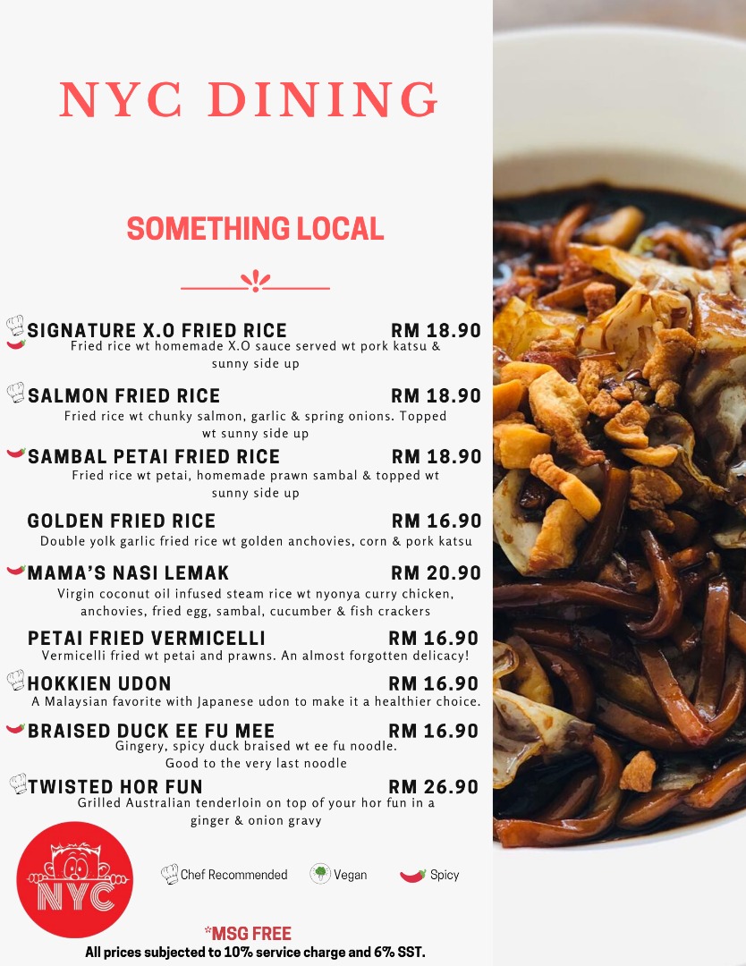 NYC Dining Bar Bandar Utama Food Delivery VMO