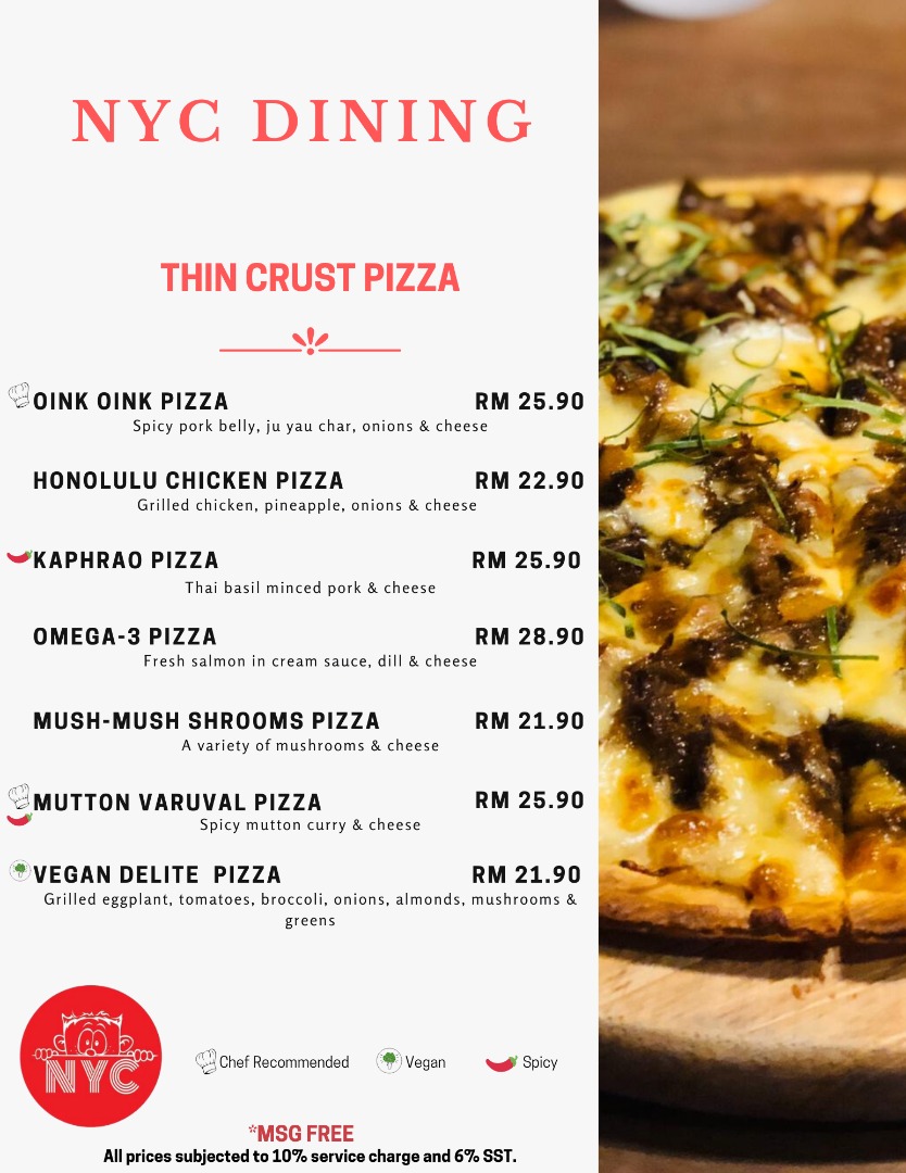 NYC Dining Bar Bandar Utama Food Delivery VMO