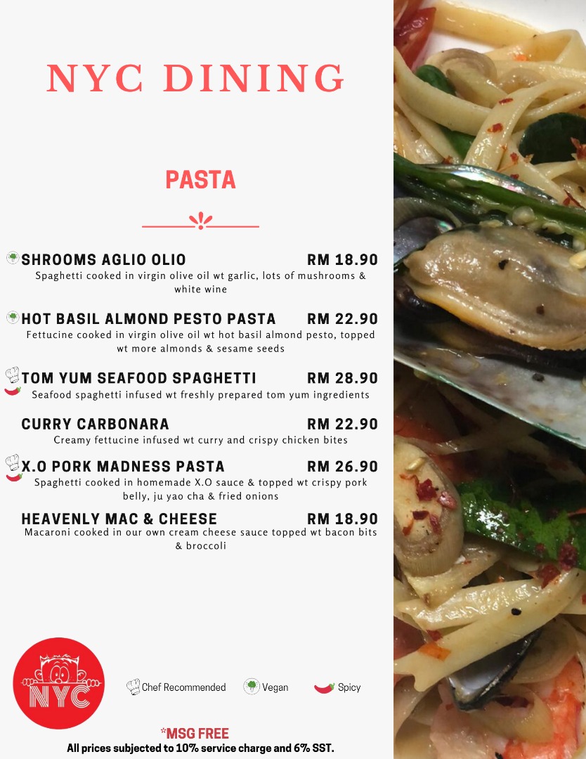 NYC Dining Bar Bandar Utama Food Delivery VMO