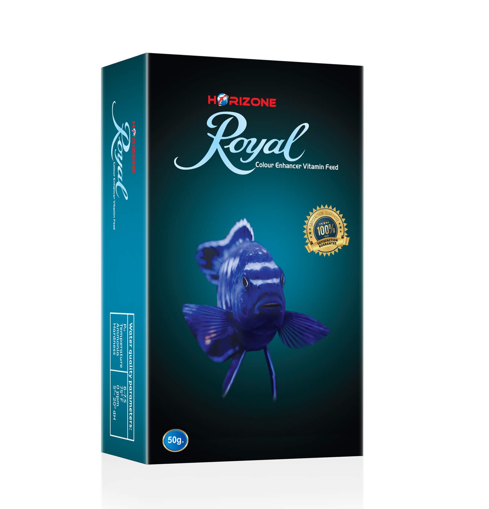 Horizone Royal Color Enhancer Vitamin Feed for Fish, 50g VM Pets Mart