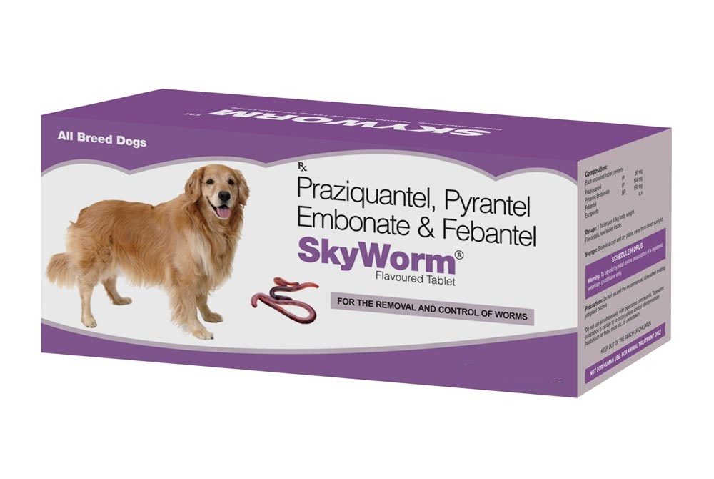 Skyec Skyworm Deworming Tablets for Dogs VM Pets Mart