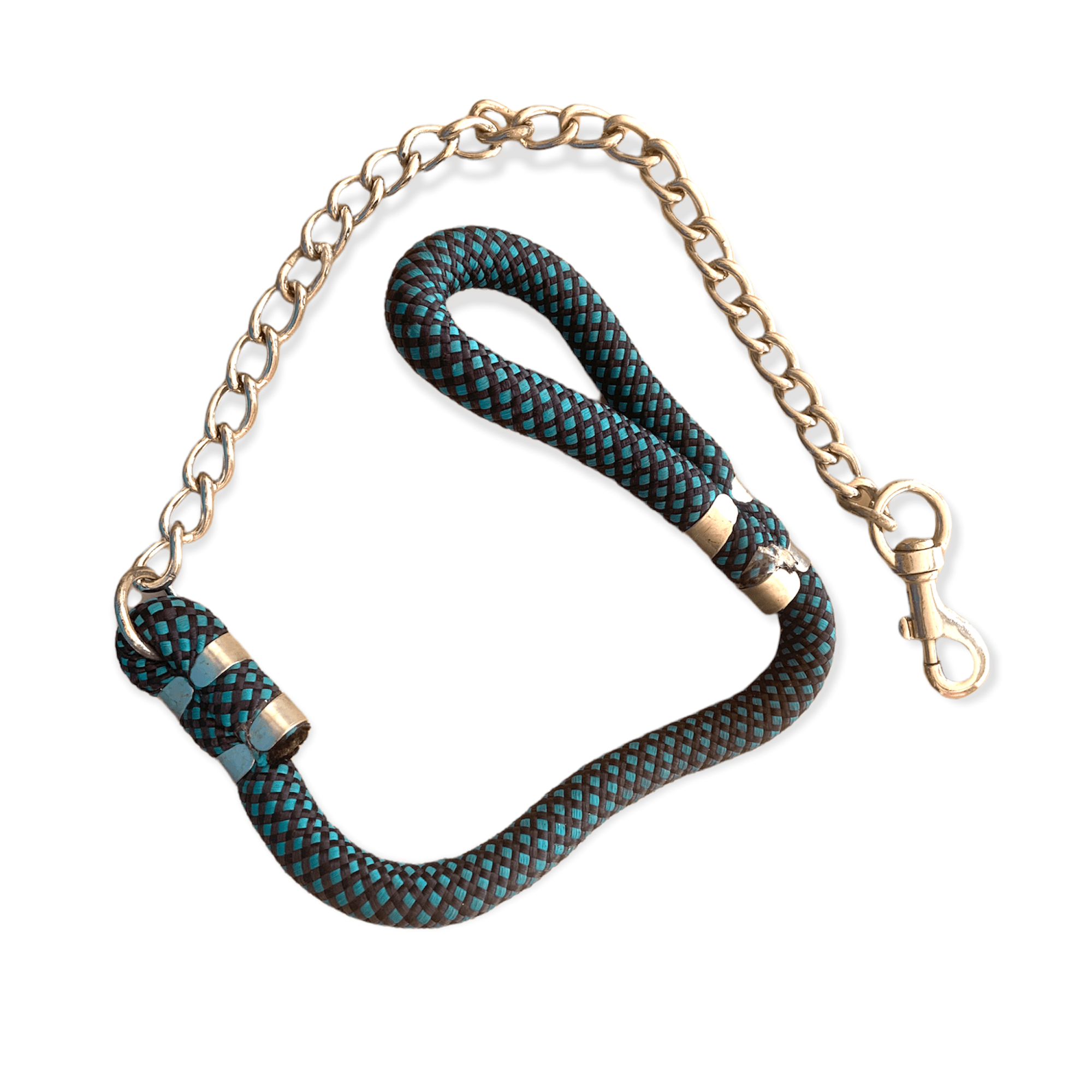VM Mart Rope Leash with Metal Chain for Dogs VM Pets Mart