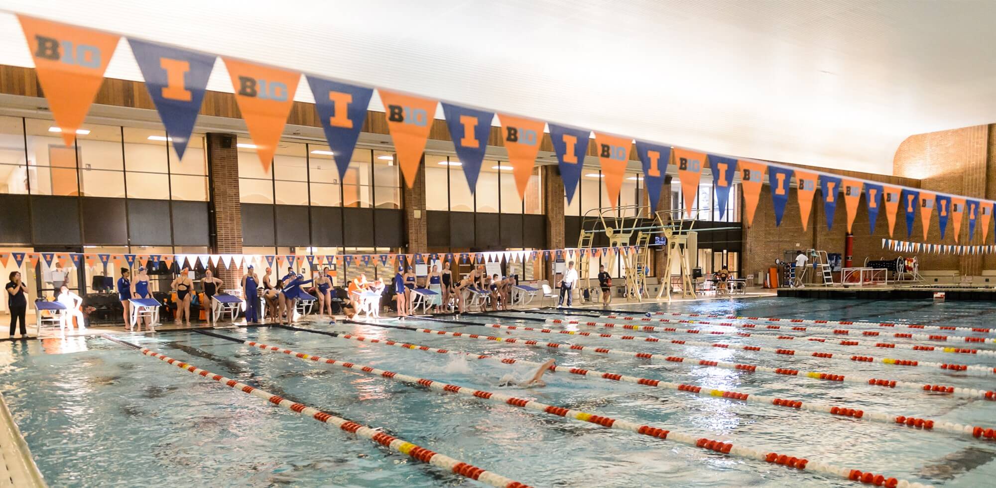Big Ten Showdown Illinois Swims Past Iowa in Big Ten Dual Meet
