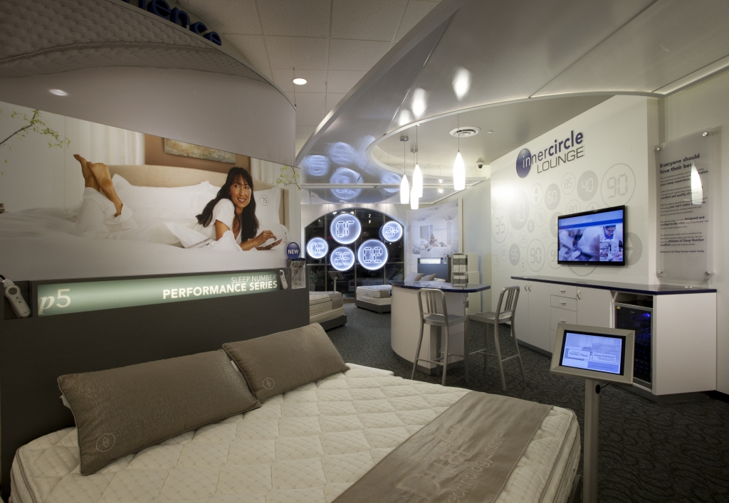 Sleep Number by Select Comfort Visual Merchandising and Store Design