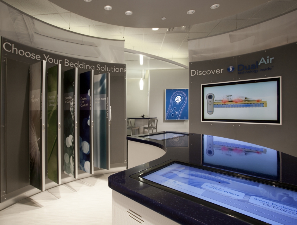 Sleep Number by Select Comfort Visual Merchandising and Store Design
