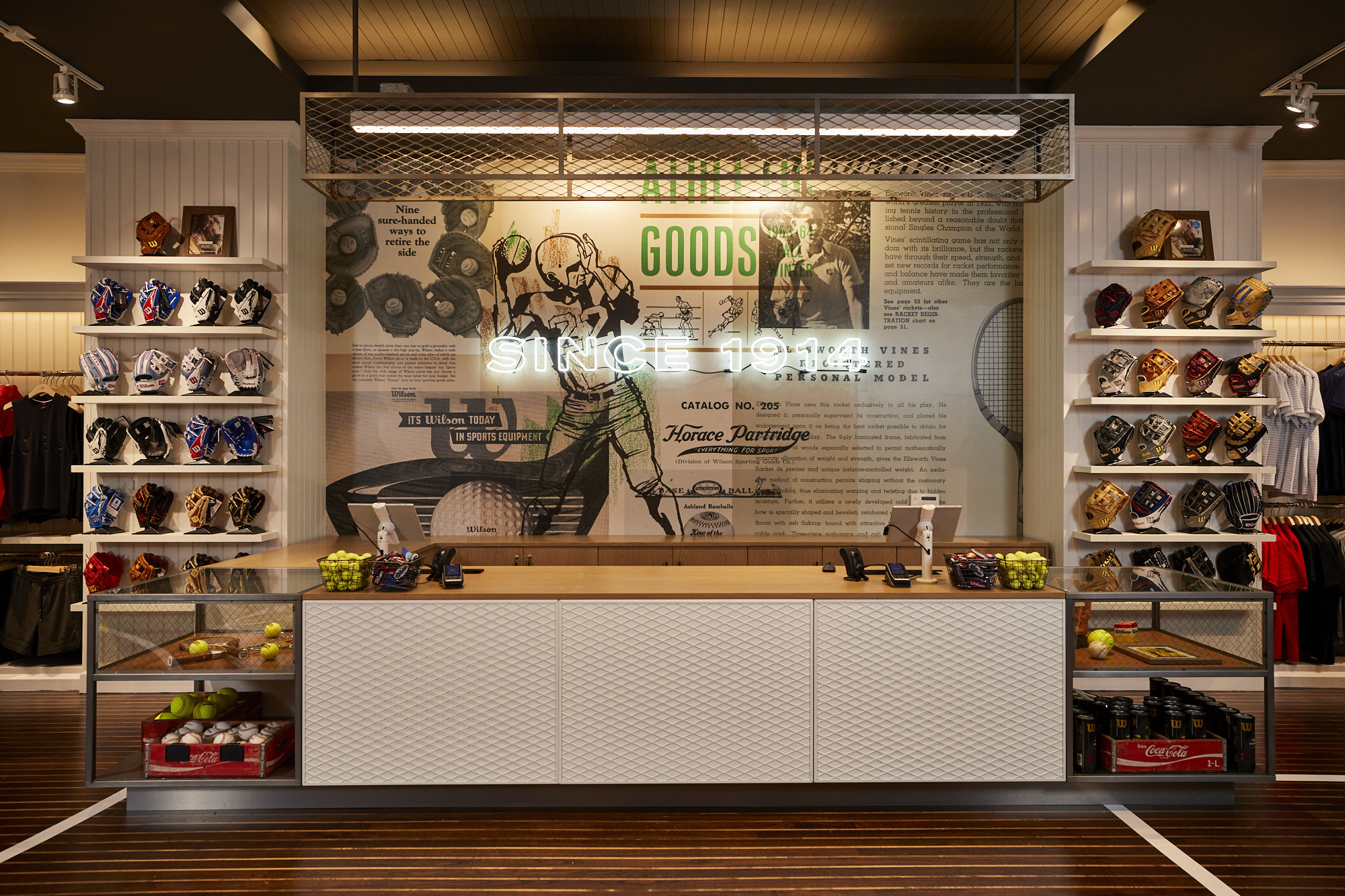 Wilson Opens First Store Visual Merchandising and Store Design