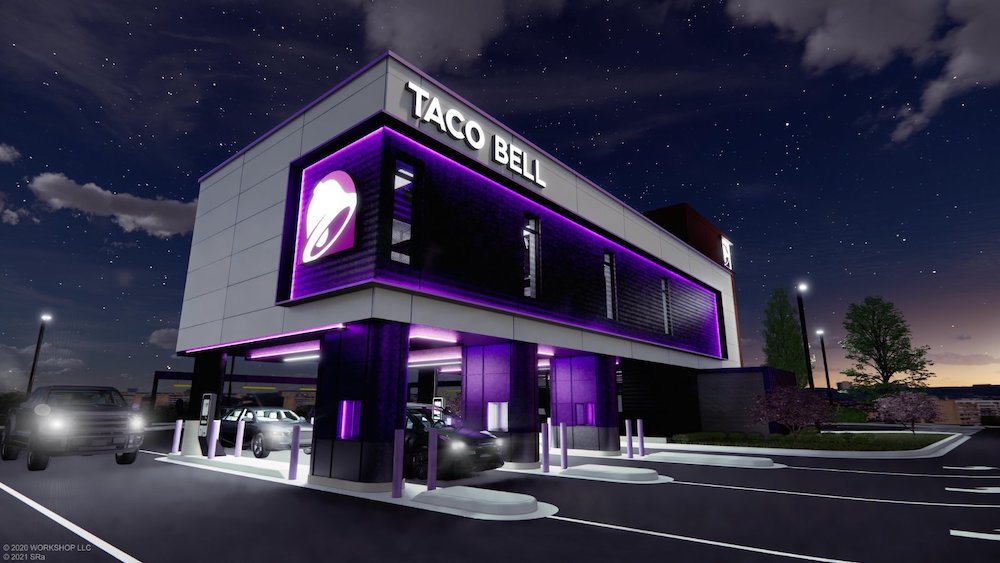 Taco Bell Introduces 2Story Concept with 4 DriveThru Lanes Visual