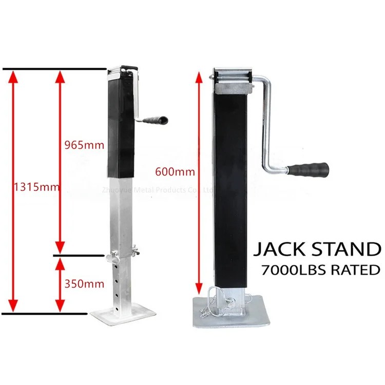 7000LBS Canopy Legs Side Wind Rated Jack Stands Heavy Duty Trailer Drop