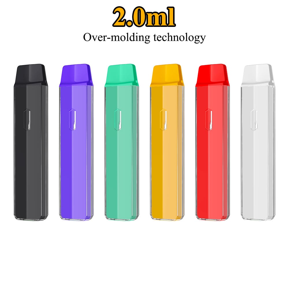 2.0ml LFDPTCM Overmolding Large Oil Capacity Disposable Vape Pen for