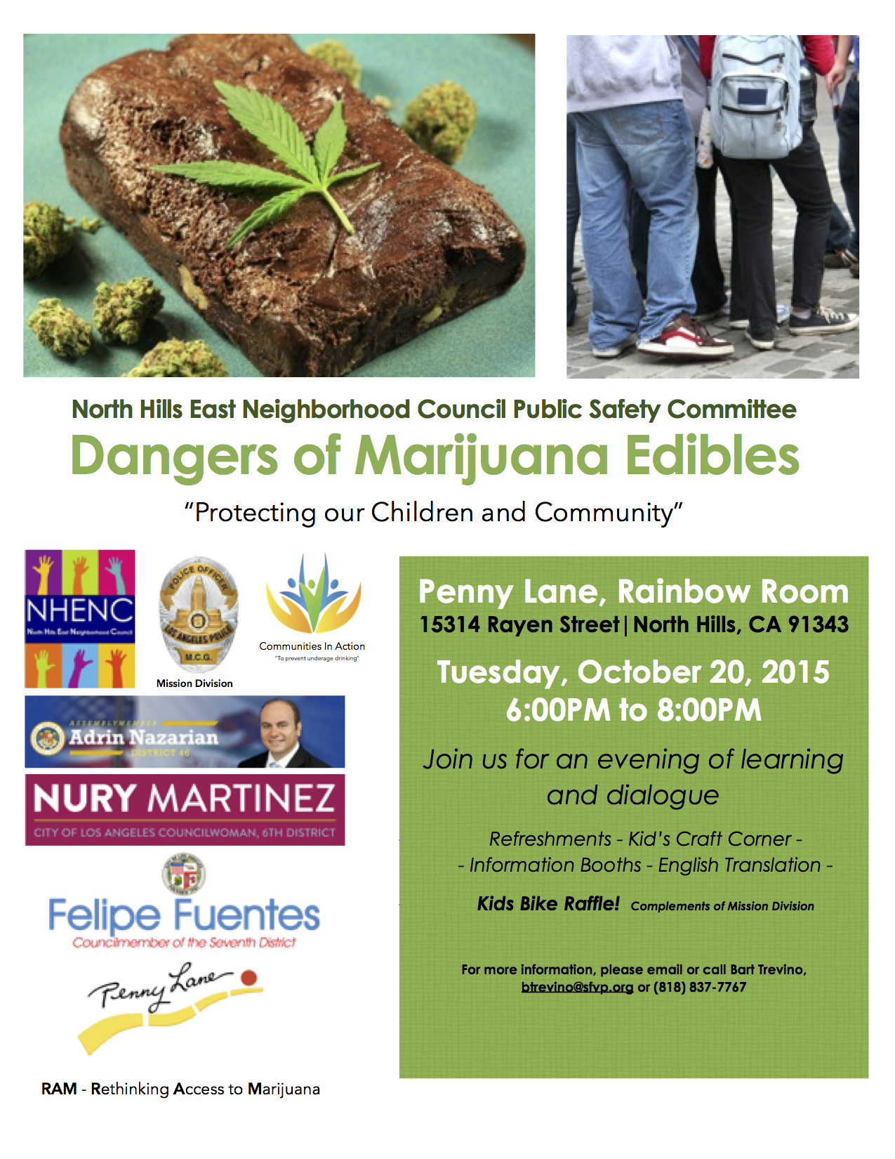 Marijuana Edibles Awareness Event Van Nuys Neighborhood Council