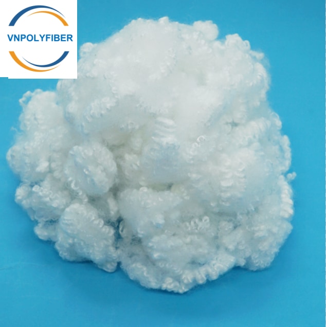 7D 64mm Hollow Conjugated Siliconized Virgin Polyester Staple Fiber