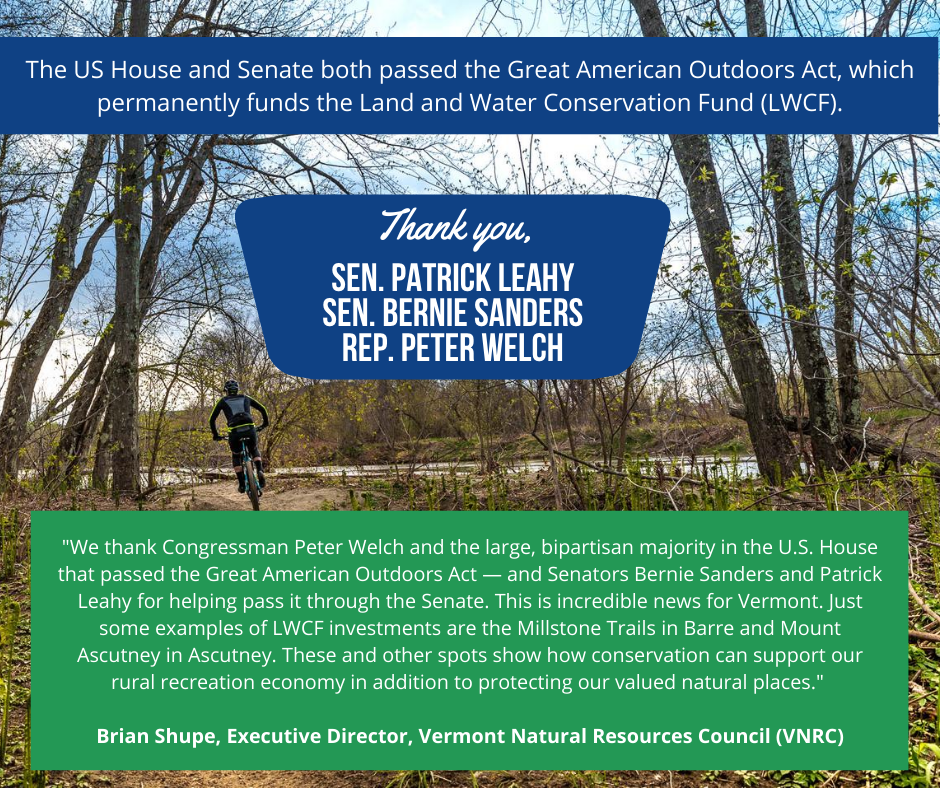 Great American Outdoors Act signed into law Vermont