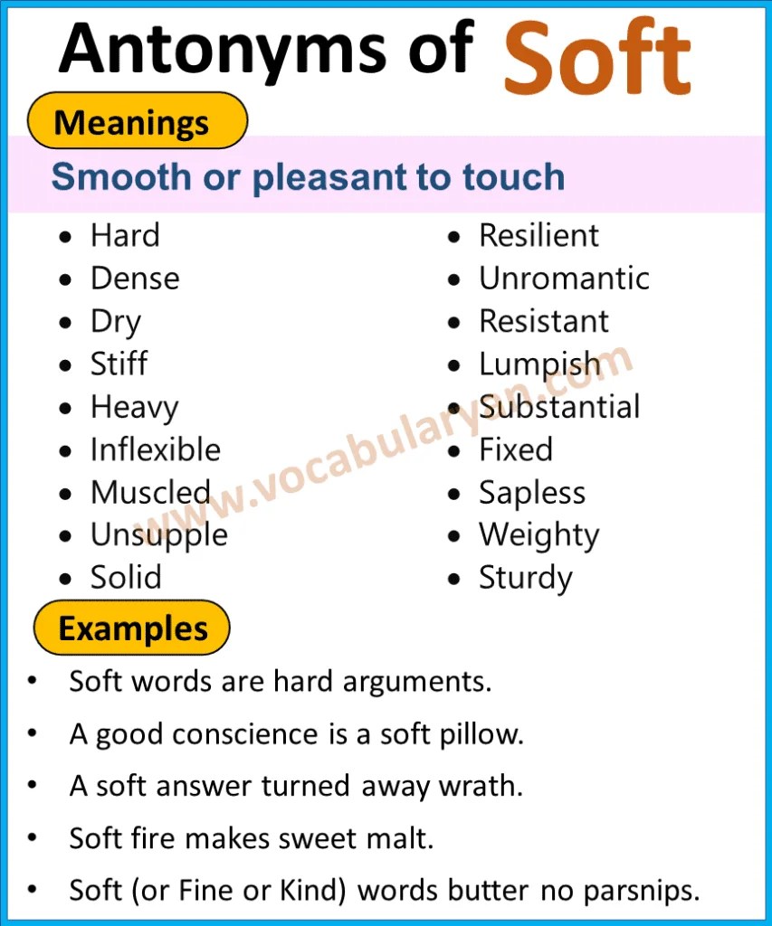 100 Words List of Antonyms with Examples VocabularyAN