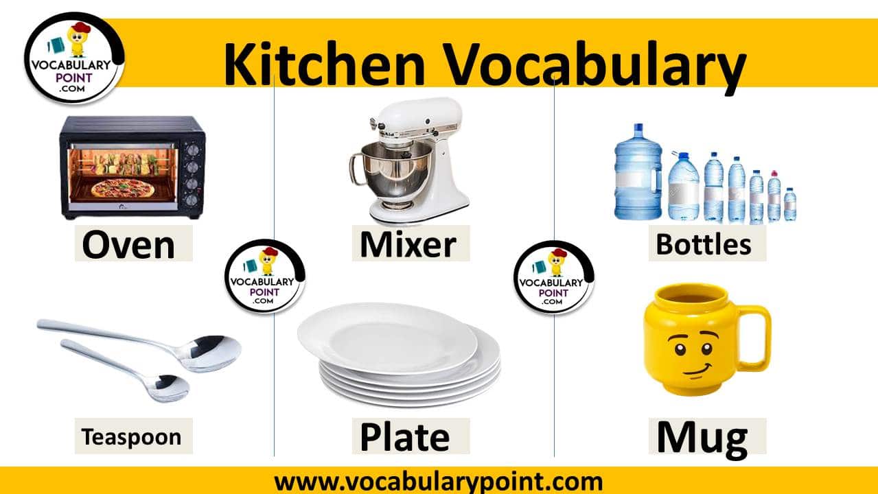 Kitchen vocabulary with pictures Download PDF Vocabulary Point