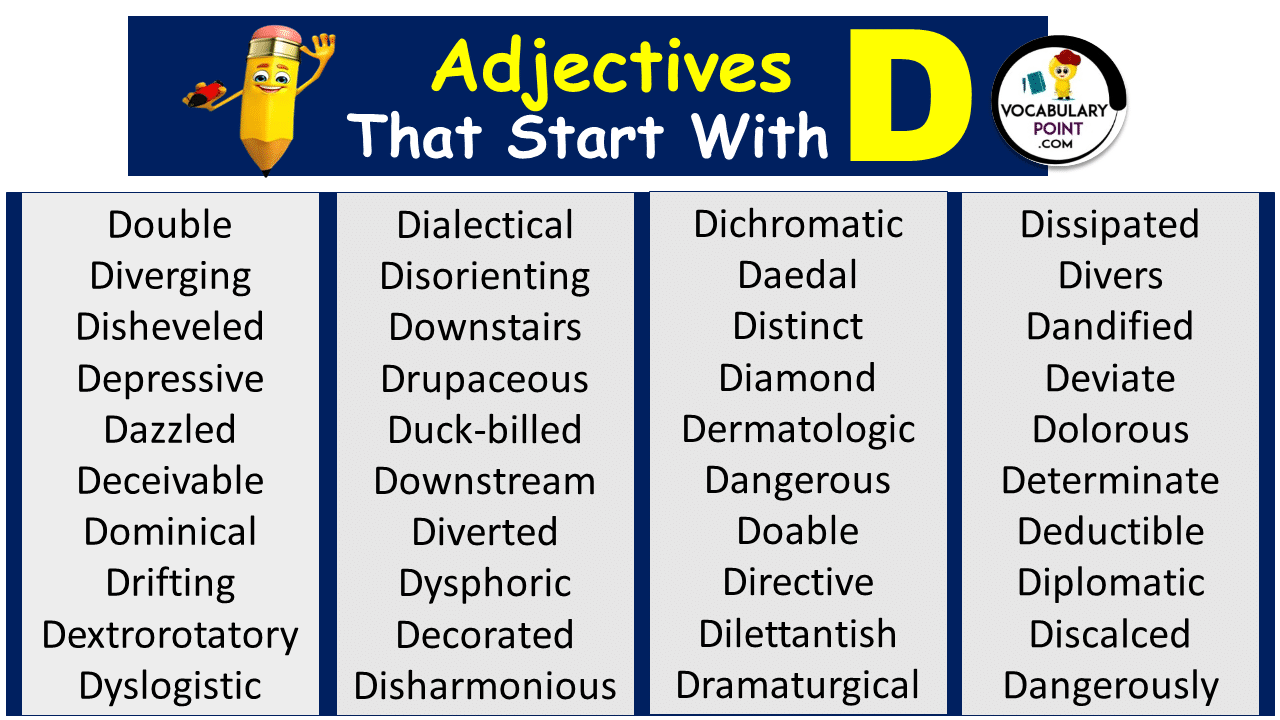 Adjectives that Start With D, Adjectives To Describe Person