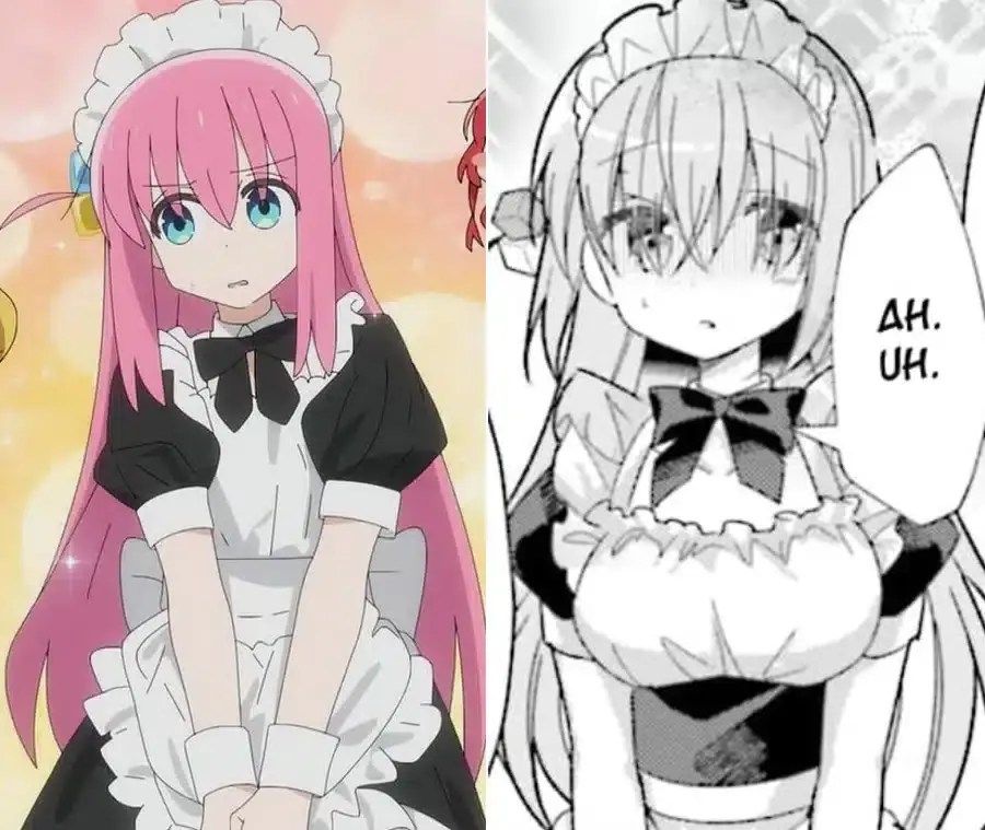 Anime de Bocchi The Rock censurou os peitos da Hotori | Você Sabia Anime