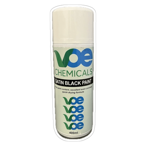 Black Satin Paint (500ml) Voe Chemicals