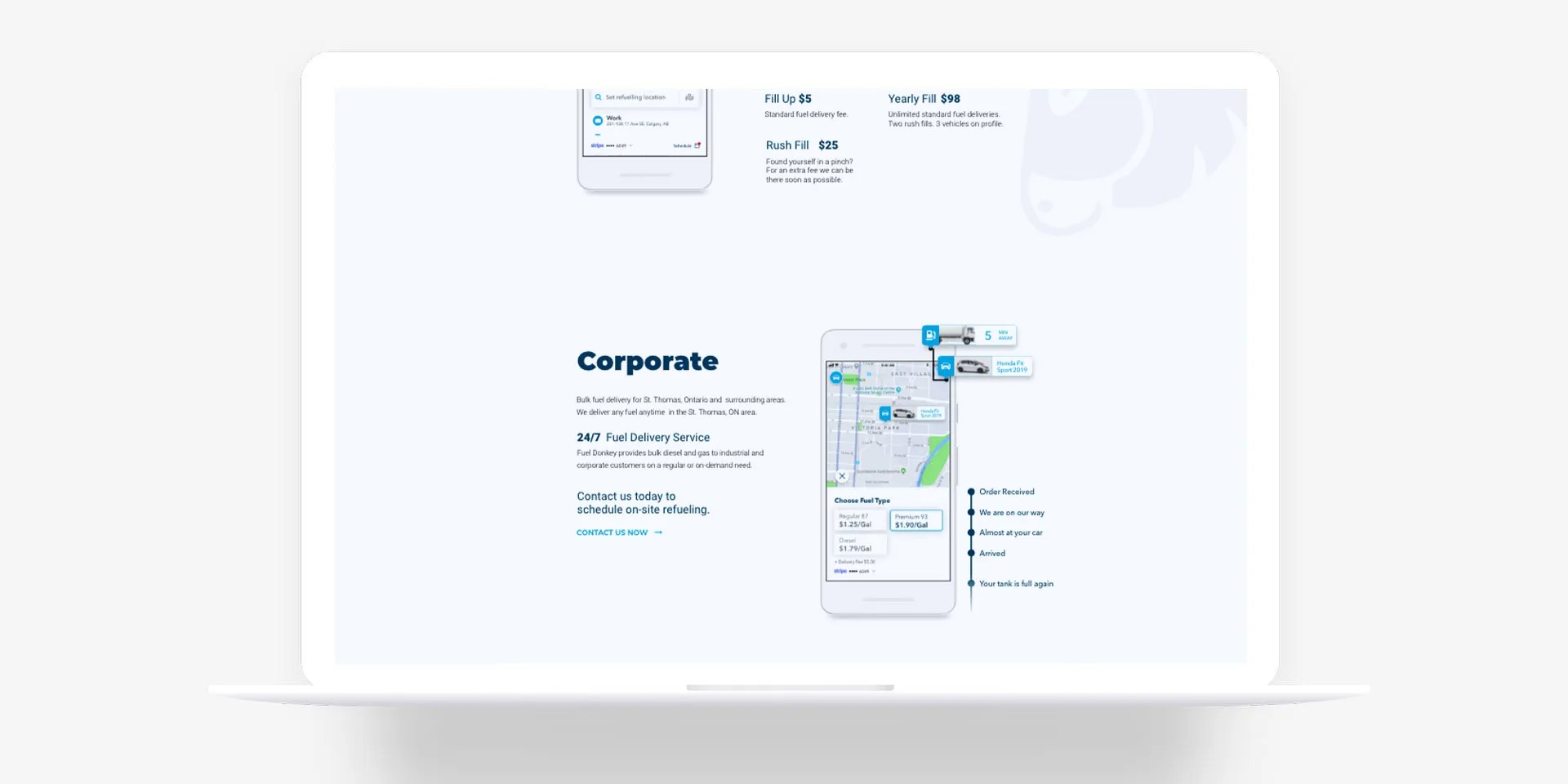 Fuel Donkey fuel delivery app