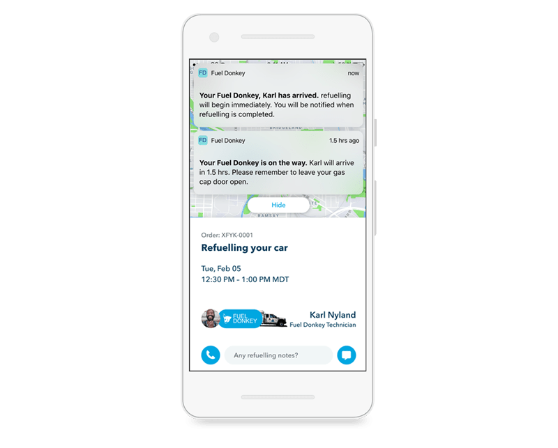 Fuel Donkey Vog Calgary App Developer