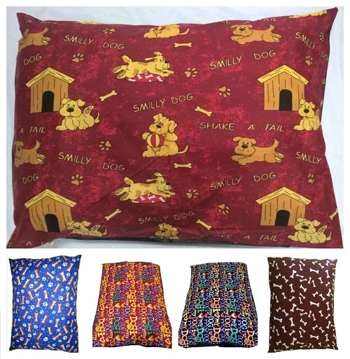 DOG BED PILLOW COVERS ONLY SIZES Medium, Large & XLarge