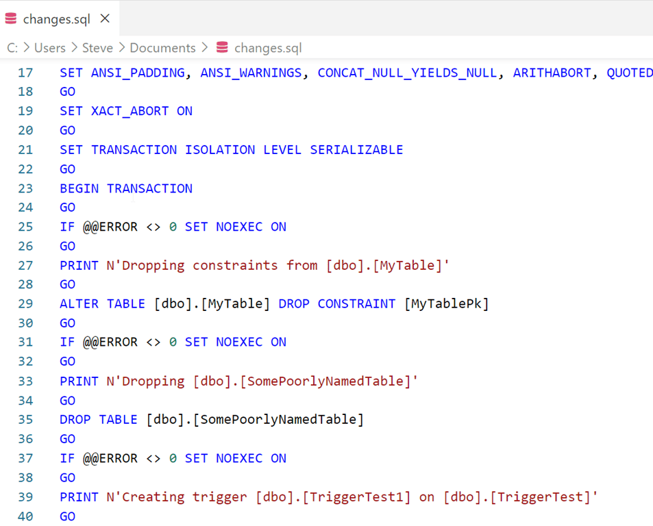 Getting the Script from the SQL Compare Command Line Voice of the DBA