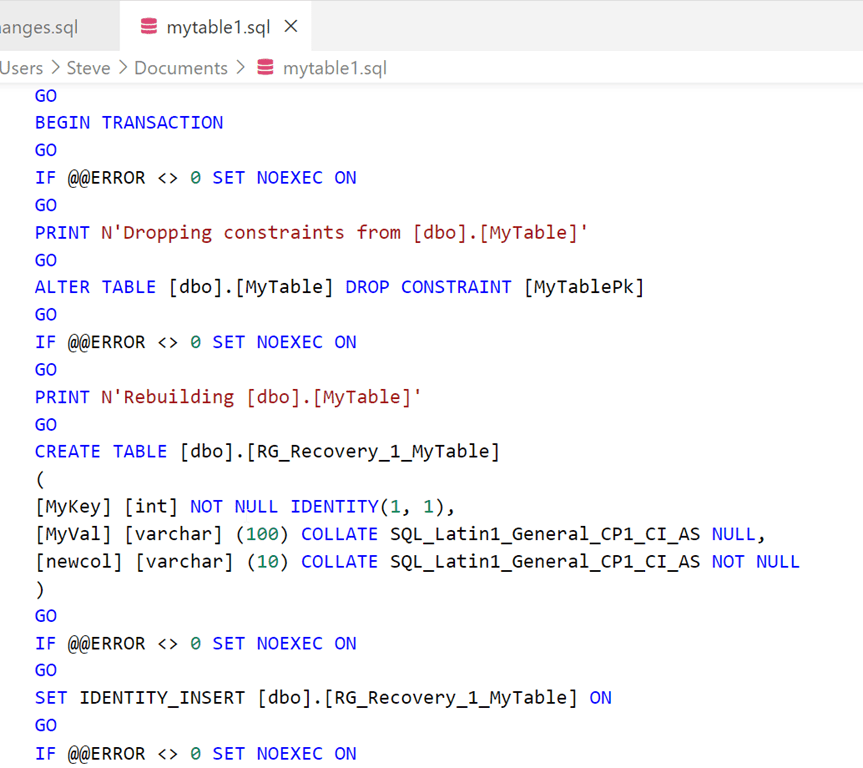 Getting the Script from the SQL Compare Command Line Voice of the DBA