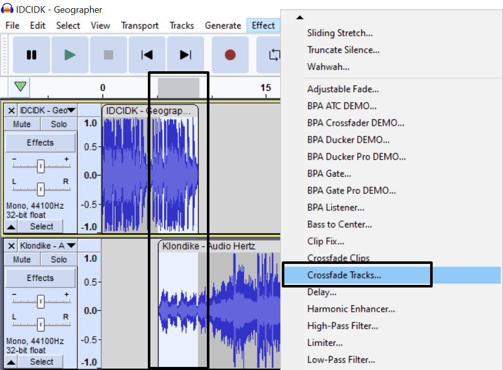How to Crossfade Audio in Audacity? Voice Over Tip
